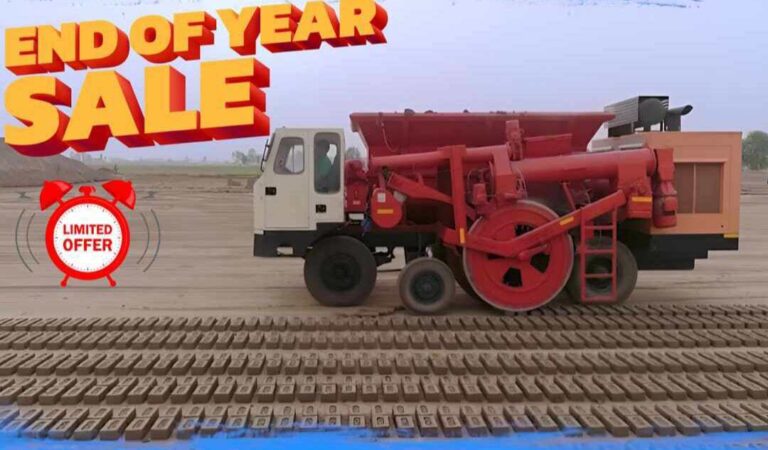 Grab best deal on brick making vehicle to end the year!